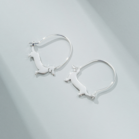 DACHSHUND HOOP EARRINGS (PAIR)