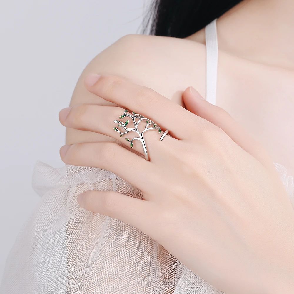 GREEN LEAF RING (ADJUSTABLE) – Ashlen