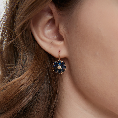 DAISY SAPPHIRE EARRINGS (PAIR)