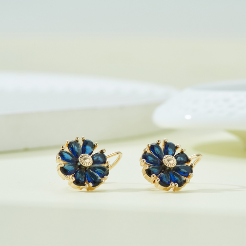 DAISY SAPPHIRE EARRINGS (PAIR)
