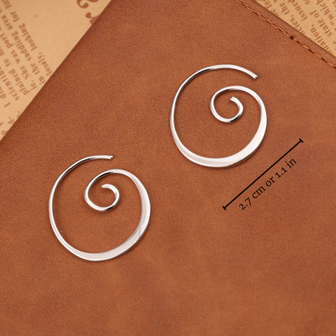 SPIRAL HOOP EARRINGS (PAIR)