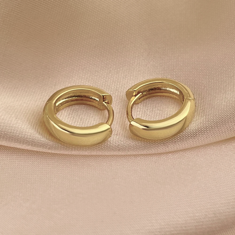 GOLDEN HOOP EARRINGS (PAIR)