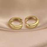 GOLDEN HOOP EARRINGS (PAIR)