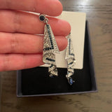 VINTAGE GEMSTONE EARRINGS (PAIR)