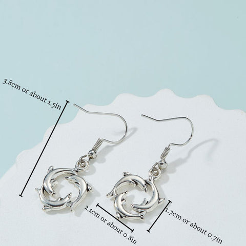 TRIO DOLPHIN EARRINGS (PAIR)