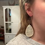 VINTAGE HOLLOW EARRINGS (PAIR)