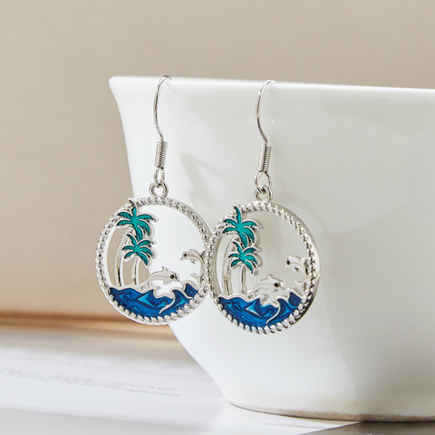 SEA BREEZE DOLPHINE EARRINGS (PAIR)