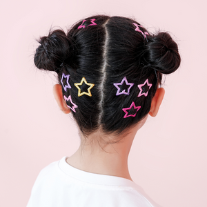 COLORFUL STAR HAIRPINS (Set of 5 Pairs)