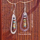 RETRO BOHO BEAD EARRINGS (PAIR)