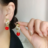 DRAGON FENG SHUI EARRINGS (PAIR)