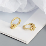 GOLDEN SUNBURST EARRINGS (PAIR)