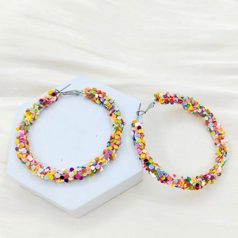 PLAYFUL SPLASH EARRINGS (PAIR)
