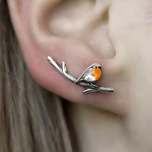 ROBIN BIRDS EARRINGS (PAIR)