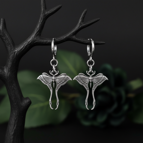LUNAR MOTH EARRINGS (PAIR)
