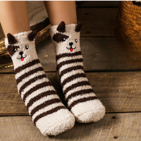 FLUFFY CARTOON SOCKS