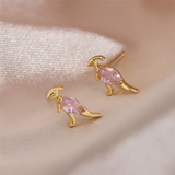 MULTICOLOR DINO EARRINGS (PAIR)
