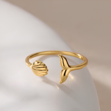 SEASHELL FISH TAIL RING