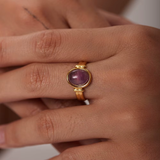 NATURAL STONE RING (ADJUSTABLE)