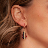 TEARDROP TURQUOISE COPPER EARRINGS (PAIR)