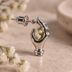 HOLDING HAND EARRINGS (PAIR)