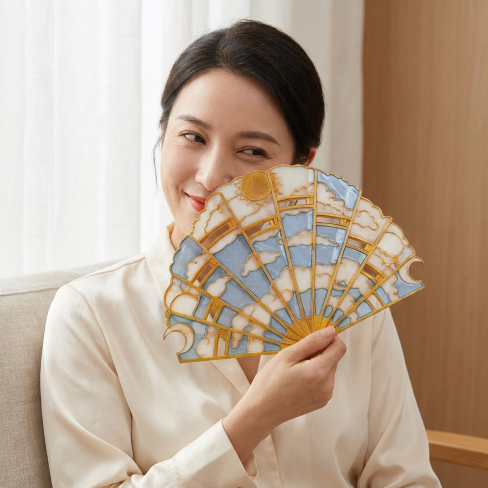 Lunis™ | Sun and Moon Hand Fan