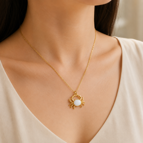 EMERALD CRAB NECKLACE