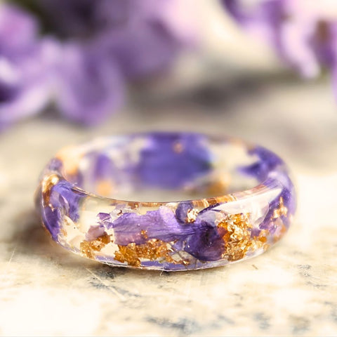 PURPLE PETALS RING
