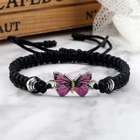 BUTTERFLY CHARM BRACELET (ADJUSTABLE)