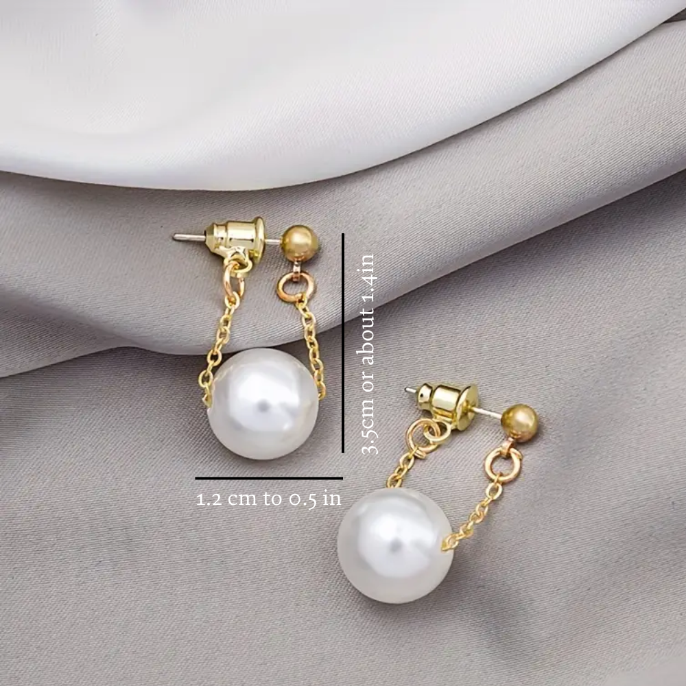 SOPHISTICATED PEARL EARRINGS (PAIR)