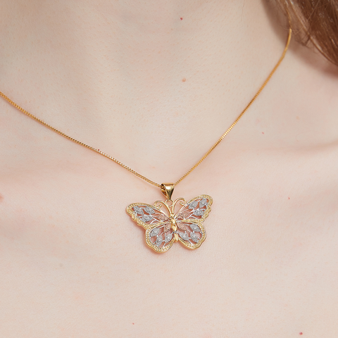 VINTAGE BUTTERFLY NECKLACE