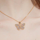 VINTAGE BUTTERFLY NECKLACE