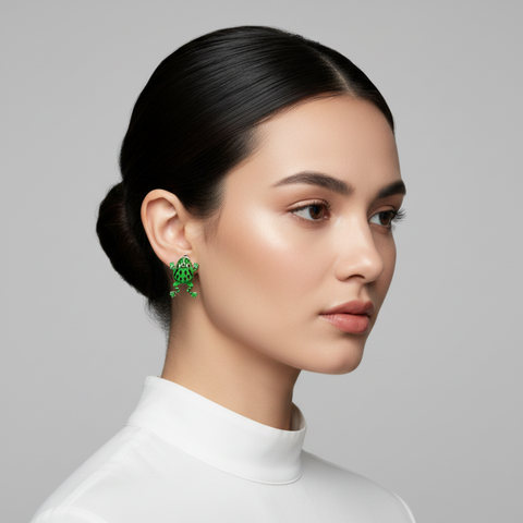 TINY FROG STUDS (PAIR)