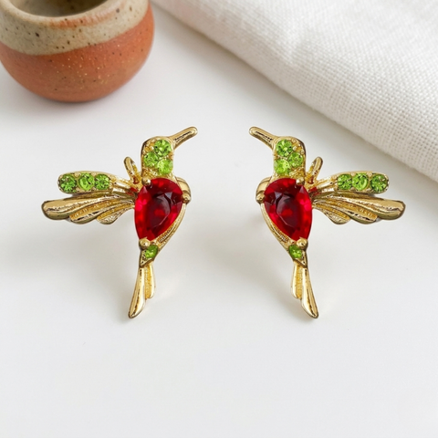 HUMMINGBIRD STUD EARRINGS (PAIR)