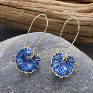 TURQUOISE LEAF EARRINGS (PAIR)