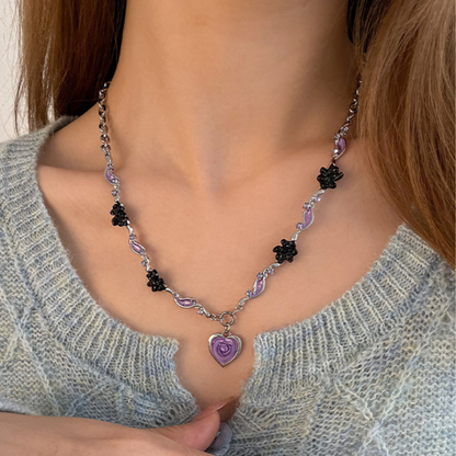 PURPLE HEART NECKLACE