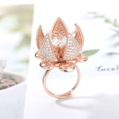 FLOWER BLOOM RING (ADJUSTABLE)