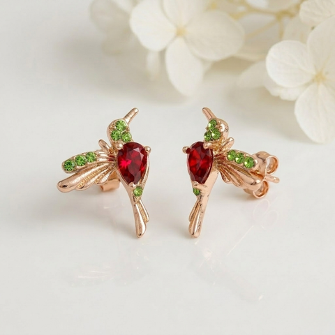 HUMMINGBIRD STUD EARRINGS (PAIR)