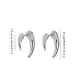 HORN EARRINGS (PAIR)