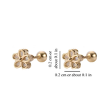 BRIGHT FLOWER STUDS (PAIR)