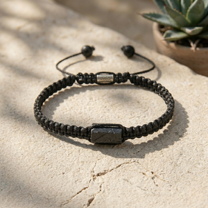 BLACK TOURMALINE BRACELET (ADJUSTABLE)