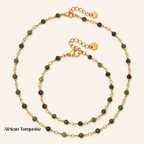 RAW EMERALD GEMSTONE SET
