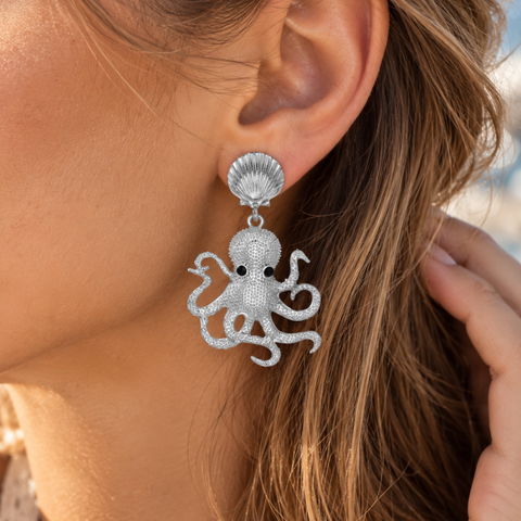 OCTOPUS EARRINGS (PAIR)