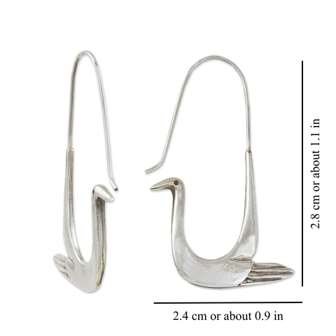 SWAN EARRINGS (PAIR)