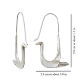 SWAN EARRINGS (PAIR)