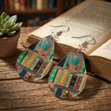 VINTAGE BOOKS EARRINGS (PAIR)