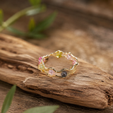 RAINBOW TOURMALINE RING (ADJUSTABLE)