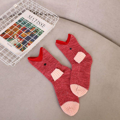 3D ANIMAL KNIT SOCKS