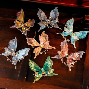 IRIDESCENT BUTTERFLY HAIR CLIP