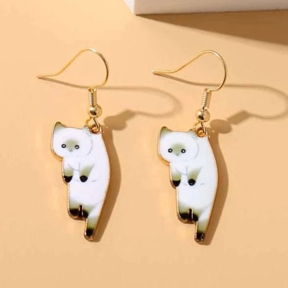 DANGLING CATS EARRINGS (PAIR)