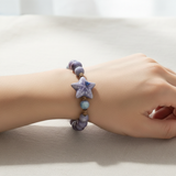 CERAMIC BEADED STAR BRACELET (ADJUSTABLE)